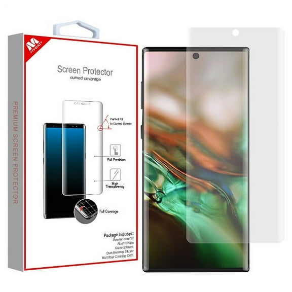 Samsung Galaxy Note 10 (6.3") Screen Protector with Full Curved Coverage [Bubble Free] [Case Friendly] [Full Coverage] HD Clear Flexible TPU Film PET Screen Protector for Samsung Galaxy Note 10