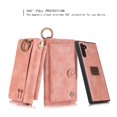 thumbnail image 1 of Samsung Galaxy Note 10 6.3 inch Wallet Detachable Case, Dteck Zipper Purse Phone Case Multi-functional Folio Flip Leather Removable Magnetic Back Cover For Samsung Galaxy Note10,Pink, 1 of 9