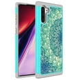 thumbnail image 1 of Samsung Galaxy Note 10 Case, KAESAR Hybrid Dual Layer Graphic PU Leather Colorful TPU Fashion Protective Cover Armor Case for Samsung Galaxy Note 10 (Green Mandala), 1 of 1