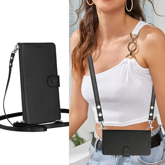 Samsung Galaxy Note 10 Case ,RFID Blocking Cover Crossbody Lanyard Flip Leather Wallet Case for Samsung Galaxy Note 10