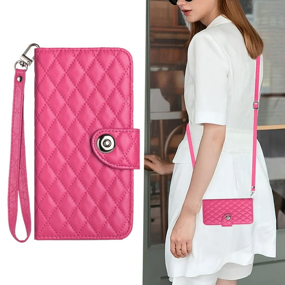 Samsung Galaxy Note 10 Lite Case ,Wallet Magnetic Cover Shoulder Neck Crossbody Lanyard Wrist Strap Case for Samsung Galaxy Note 10 Lite