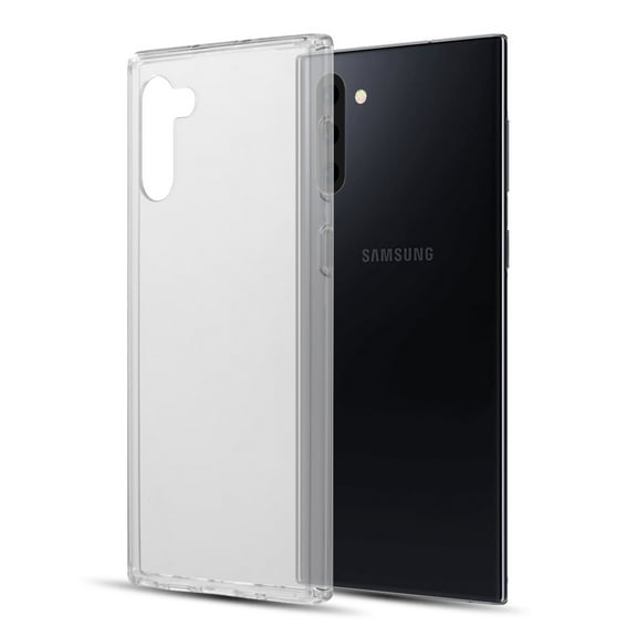 Samsung Galaxy Note 10 Phone Case with CLEAR Corner TPU Cushion Bumper Protective Hybrid Rigid Clear Acrylic Plate Back Protection Rubber Gel Silicone Slim Cover for Samsung Galaxy Note 10 / 6.3"