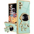 thumbnail image 1 of For Samsung Galaxy Note 10 Plus Case with Astronaut Stand, Women Girls Galaxy Note 10 Plus Cases, Girly Cute 6D Spaceman Heart Pattern Phone Cover for Note 10 Plus 6.8 Inch Mint Green, 1 of 11