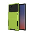thumbnail image 1 of For Samsung Galaxy Note 10 Plus Case, Mantto Wallet Cover 5 Credit Card Slots Holder Flip Hidden Rugged Dual Layer PC & TPU 2 in 1 Protection Hybrid Tough Back Armor Phone Skin, Green, 1 of 1