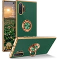 thumbnail image 1 of for Samsung Galaxy Note 10 Plus Case with Ring Holder Kickstand 360 Degree Rotation  Car Finger Soft TPU Slim Cover Protective Phone Case for Samsung Note 10 Plus 5G/4G, Dark Green, 1 of 16