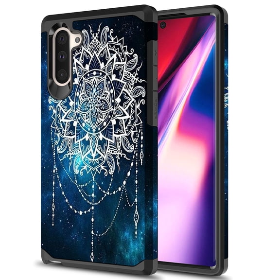Samsung Galaxy Note 10 Plus Case, Rosebono Hybrid Shockproof Graphic Fashion Colorful Cover Armor Case For Samsung Galaxy Note 10 Plus (Galaxy Mandala)