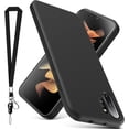 thumbnail image 1 of for Samsung Galaxy Note 10 Plus Case, Thin Liquid Silicone Case with Lanyard,Shockproof,Slim Phone Case for Galaxy Note 10 Plus, Full Body Screen Camera Protective Cover-Black 3-sam n10p-04, 1 of 15