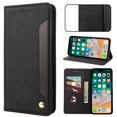 thumbnail image 1 of For Samsung Galaxy Note 10 Plus Case Vintage PU Leather Wallet Case TPU Bumper [RFID Blocking Card Slots] [Hands-Free Kickstand] [Magnetic Closure] Shockproof Flip Folio Case,Black, 1 of 8