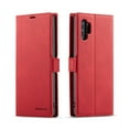 thumbnail image 1 of Samsung Galaxy Note 10 Plus Wallet Case Samsung Galaxy Note 10 Plus Luxury PU Leather Case, Book Folding Flip Retro Case with Kickstand, [RFID Blocking] Credit Card Slot Magnetic Closure Cover, Red, 1 of 7
