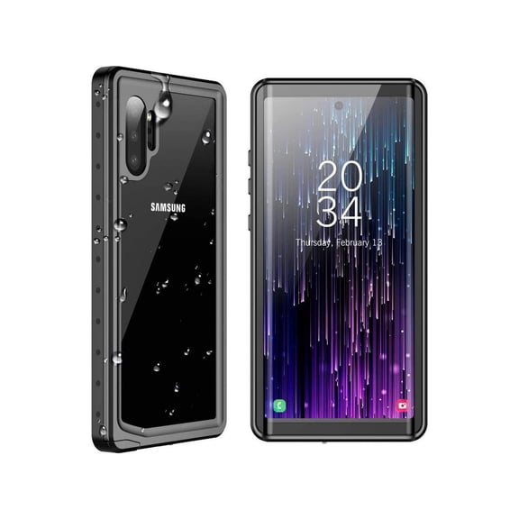 For Samsung Galaxy Note 10+ Plus Waterproof Case, Built-in Screen Protector, Shockproof Cover Waterproof Case for Galaxy Note 10 Plus 5G 6.8 inch 2019
