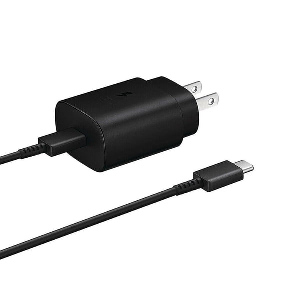Samsung Galaxy Note 10 USB-C Super Fast Charging 25W PD Wall Charger with Type-C USB Cable - Black