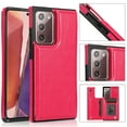 thumbnail image 1 of For Samsung Galaxy Note 10 Wallet Case with Card Holder, Premium PU Leather Kickstand Credit Card Slots Case,[RFID Blocking] Double Magnetic Clasp Back Flip Durable Shockproof Cover, Rose, 1 of 9