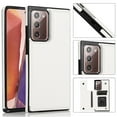 thumbnail image 1 of For Samsung Galaxy Note 10 Wallet Case with Card Holder, Premium PU Leather Kickstand Credit Card Slots Case,[RFID Blocking] Double Magnetic Clasp Back Flip Durable Shockproof Cover, White, 1 of 9