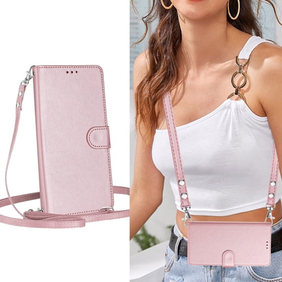 Samsung Galaxy Note 10 lite Case ,RFID Blocking Cover Crossbody Lanyard Flip Leather Wallet Case for Samsung Galaxy Note 10 lite