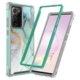 thumbnail image 1 of Samsung Galaxy Note 20 5G Case (6.7"), Rosebono Hybrid IMD Design Graphic Anti-Scratch Fashion Cute Colorful Silicone Skin Cover Armor Case for Samsung Galaxy Note 20 5G (Green Marble), 1 of 5