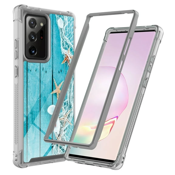 Samsung Galaxy Note 20 5G Case (6.7"), Rosebono Hybrid IMD Design Graphic Anti-Scratch Fashion Cute Colorful Silicone Skin Cover Armor Case for Samsung Galaxy Note 20 5G (Starfish)
