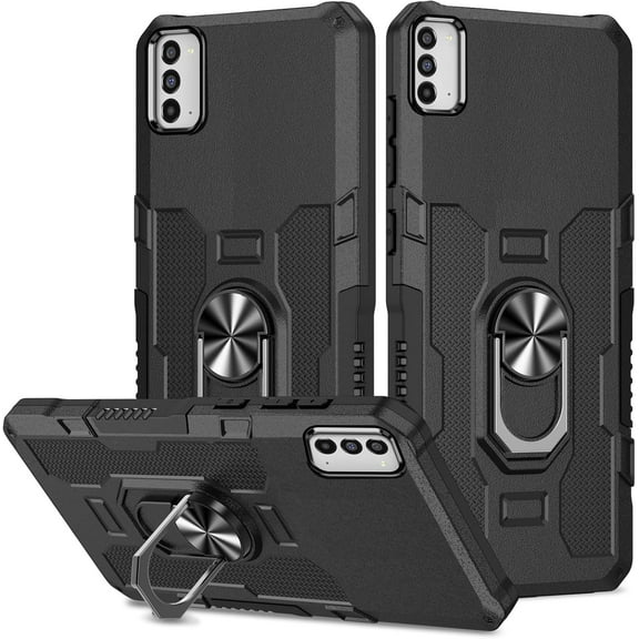 for Samsung Galaxy Note 20 5G Case, Military Magnetic 360 Degree Rotation Ring Holder Shockproof Cover Galaxy Note 20, Armour Protection Dual Layer Cell Phone Case for Samsung Note 20 Black