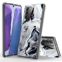 Samsung Galaxy Note 20 5G Case, Rosebono Bling Glitter Sparkle Black and White Marble Graphic Fashion Cute Colorful Skin Cover Shockproof Case for Samsung Galaxy Note 20 5G
