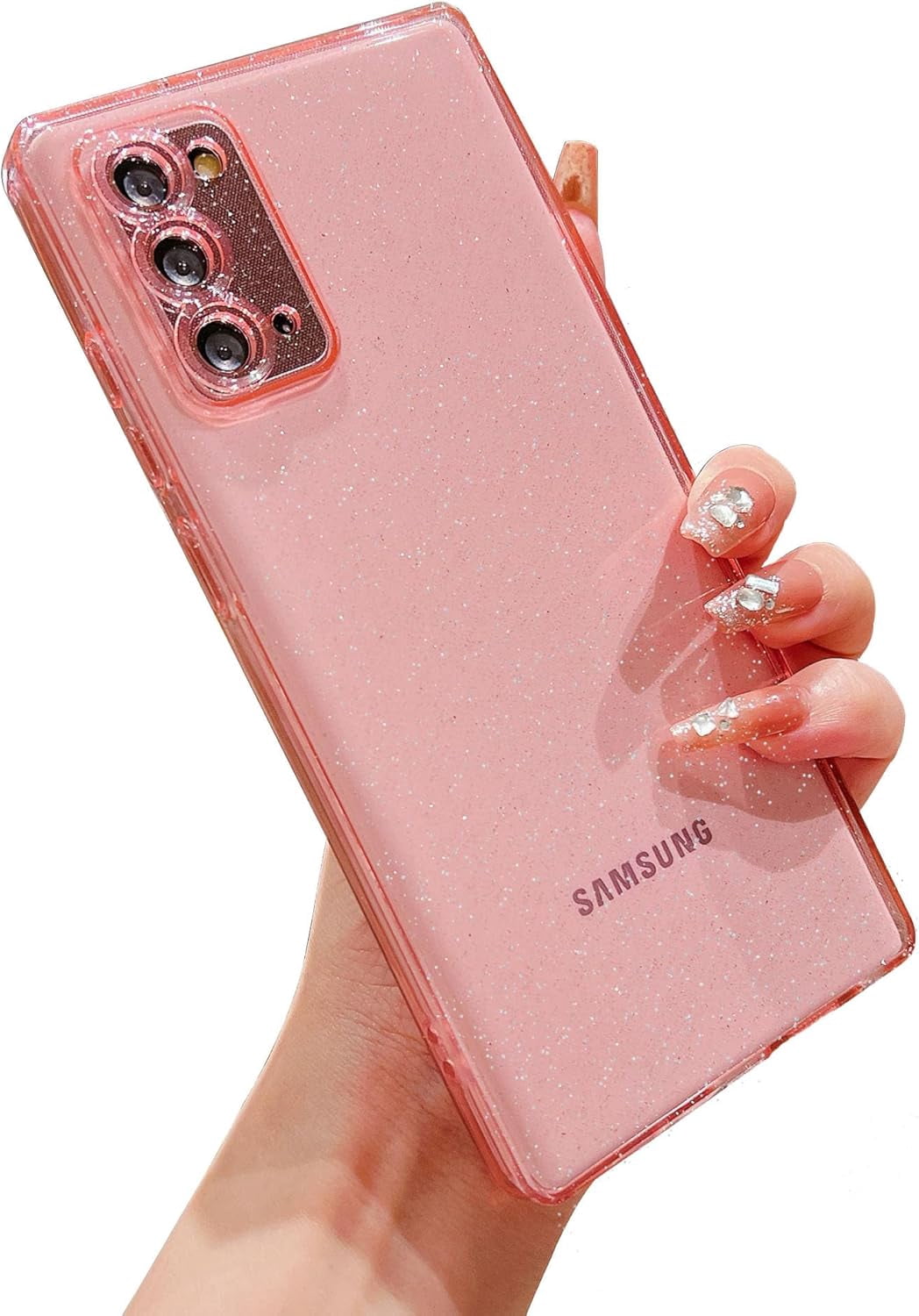 for Samsung Galaxy Note 20 5g 6.7” 5g Phone Case Clear Glitter Sparkly ...