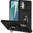 thumbnail image 1 of for Samsung Galaxy Note 20 Case with Camera Lens Cover HD Screen Protector, Military-Grade Drop Tested Magnetic Ring Holder Kickstand Protective Phone Case for Samsung Galaxy Note 20 5G (Black), 1 of 17
