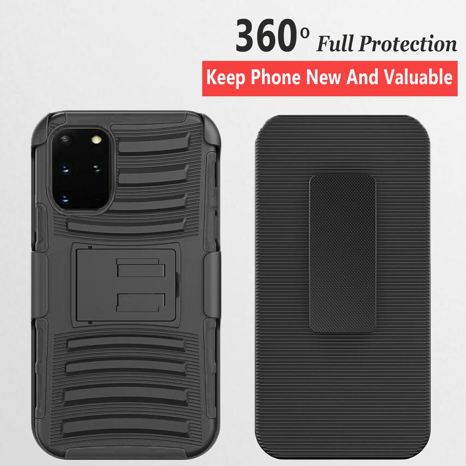 Samsung Galaxy Note 20 Case, Dual Layers [Combo Holster] And Built-In ...