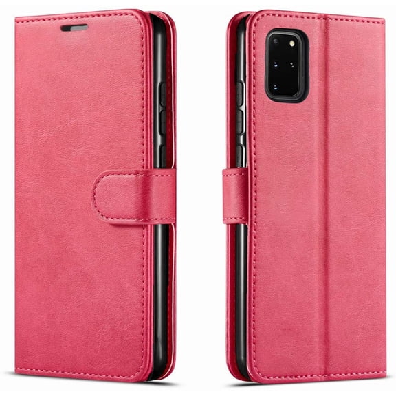 Samsung Galaxy Note 20 Case,  Included [Tempered Glass Screen Protector], Starshop Premium Leather Wallet Pocket Credit Card Slots-Pink