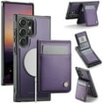 thumbnail image 1 of for Samsung Galaxy Note 20 Case with RFID Blocking Card Holder Samsung Galaxy Note 20 Case Magsafe Compatible Phone case Kickstand Wallet 2 in 1 Detachable Magnetic Leather Cover, Purple, 1 of 12