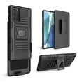 thumbnail image 1 of Samsung Galaxy Note 20 Case, with Tempered Glass Screen Protector Belt Clip Holster Defender Rugged Shock Proof Armor Heavy Protection Phone Cover w/ Magnetic Mount Plate [Black], 1 of 7