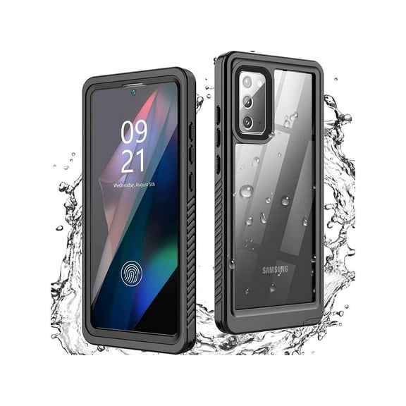 Samsung Galaxy Note 20 Case Waterproof, Built in Screen Protector Shockproof Full Body 360 Protective IP68 Underwater Clear Case for Galaxy Note 20 6.7 inch