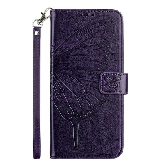 for Samsung Galaxy Note 20 Phone Case Wallet Protective Case leather Cover with magnetic closed cDark Purpleit card slot shockproof protection phone case