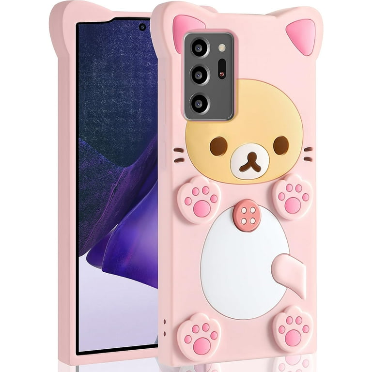 for Samsung Galaxy Note 20 Ultra 5G 3D Kawaii Cute Cartoon Bear