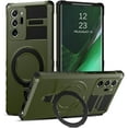 thumbnail image 1 of for Samsung Galaxy Note 20 Ultra Case  Built in Stand & Ring Holder[Compatible with MagSafe],  Grade Shockproof Protective Case for Samsung Note 20 Ultra 4G/5G, Green, 1 of 16