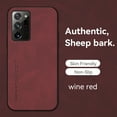 thumbnail image 1 of for Samsung Galaxy Note 20 Ultra Case, Classic Soft TPU and PU Leather Slim Cover Case, Anti-Vibration Anti-Slip Ultralight Luxury Phone Case Cover for Galaxy Note 20 Ultra for Men & Women, Winered, 1 of 6