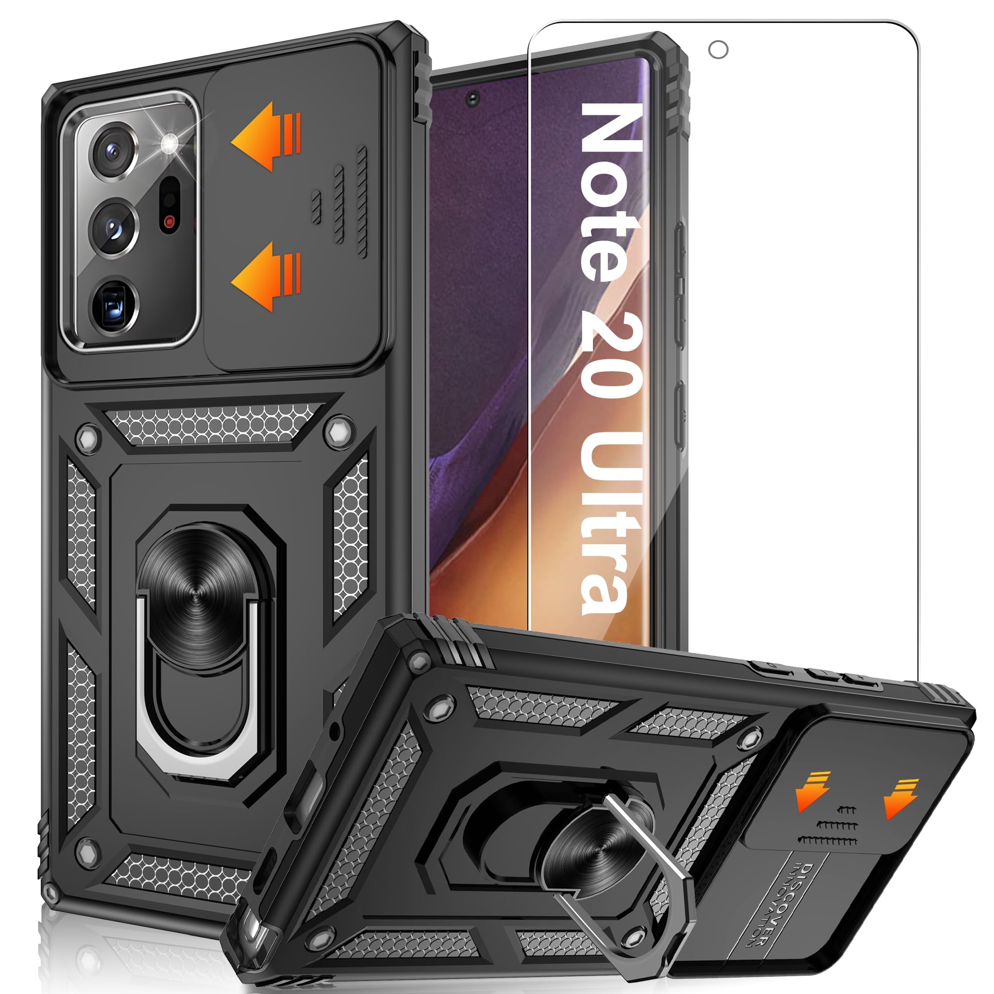 for Samsung Galaxy Note 20 Ultra Case with HD Screen Protector, Build