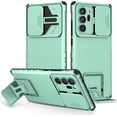 thumbnail image 1 of for Samsung Galaxy Note 20 Ultra Case, with Kickstand Slide Camera Cover, Support Wireless Charging, Hybrid Armor Hard Cover Heavy Duty Phone Case for Galaxy Note 20Ultra (Note20Ultra,Light Green), 1 of 18