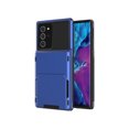 thumbnail image 1 of For Samsung Galaxy Note 20 Ultra Case, Mantto Wallet Cover 5 Credit Card Slots Holder Flip Hidden Rugged Dual Layer PC & TPU 2 in 1 Protection Hybrid Tough Back Armor Phone Skin, Blue, 1 of 8