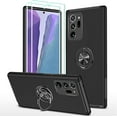 thumbnail image 1 of for Samsung Galaxy Note 20 Ultra Case, with Self Healing Flexible TPU Screen Protective [2 Pack], Military Grade Invisible Kickstand Case for Samsung Note 20 Ultra 5G-Black, 1 of 14