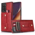 thumbnail image 1 of for Samsung Galaxy Note 20 Ultra Case Wallet with Slide Credit Card Holder, Flip Premium PU Leather Hidden Kickstand Classic Retro Heavy Duty Protective Cover for Samsung Galaxy Note 20 Ultra,Red, 1 of 6