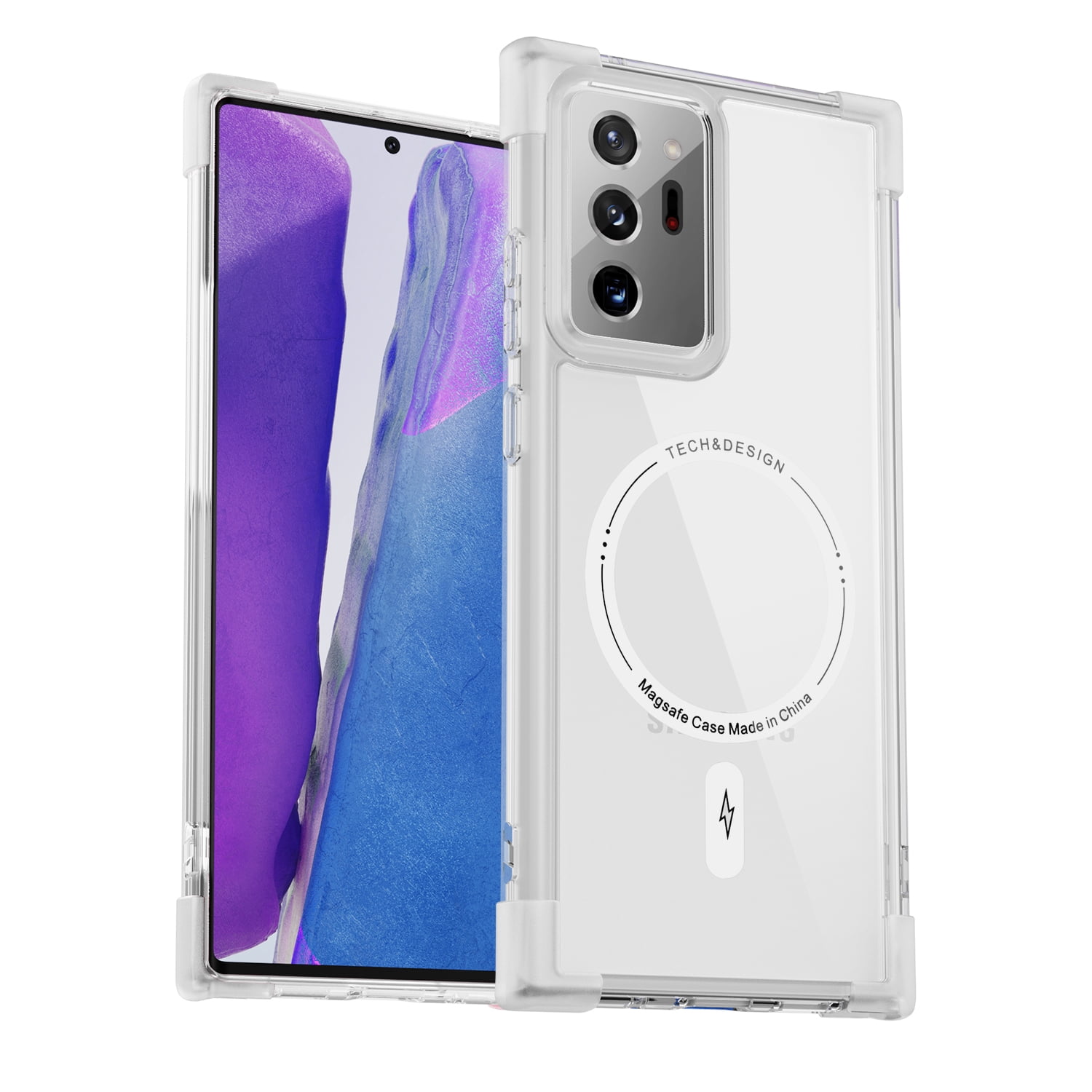 for Samsung Galaxy Note 20 Ultra Transparent Case, Compatible with