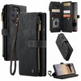 thumbnail image 1 of For Samsung Galaxy Note 20 Ultra Wallet Case with Card Holder for Women Men, Sturdy PU Leather Case Magnetic Flip Zipper Wristlet Strap Kickstand Phone Case for Samsung Galaxy Note 20 Ultra - Black, 1 of 7