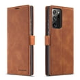 thumbnail image 1 of Samsung Galaxy Note 20 Ultra Wallet Case Samsung Galaxy Note 20 Ultra Luxury PU Leather Case, Book Folding Flip Retro Case with Kickstand, [RFID Blocking] Credit Card Slot Magnetic Closure Cover,Brown, 1 of 8