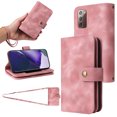 thumbnail image 1 of for Samsung Galaxy Note 20 Wallet Case, [Card Slots] PU Leather ID Credit Holder Folio Flip Kickstand Magnetic Clasp Phone Cover & Lanyard & Shoulder Strap for Note 20, Rosegold, 1 of 8