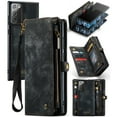 thumbnail image 1 of For Samsung Galaxy Note 20 Wallet Case,Multi-Functional Retro Leather Purse Flip Cover Zipper Wallet Case with Removable Card Slots Pocket & Detachable Wrist Strap Magnetic Phone Case, Black, 1 of 9