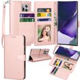 thumbnail image 1 of Samsung Galaxy Note 20 Wallet Case, Takfox PU Leather Flip Magnetic Closure Protective Cover with Card Slots Cash Pockets with Kickstand for Samsung Note 20 5G 6.7 inch-Rose Gold, 1 of 6