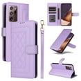 thumbnail image 1 of for Samsung Galaxy Note 20 Wallet Flip Case, Classic PU Leather Card Slots with Lanyard Magnetic Closure Kickstand Drop Protective Soft TPU Inner Case for Samsung Galaxy Note 20, Purple, 1 of 6