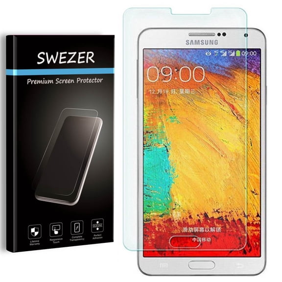 Samsung Galaxy Note 3 [SWEZER] Tempered Glass Screen Protector, Anti-Scratch, Anti-Bubble, Anti-Chip Edge