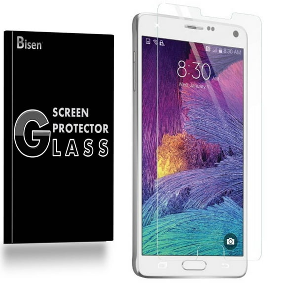 Samsung Galaxy Note 4 [BISEN] 9H Tempered Glass Screen Protector, Anti-Scratch, Anti-Shock, Shatterproof, Bubble Free