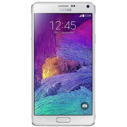 Samsung - Galaxy Note 4 4G with 32GB Memory Cell Phone Unlocked - Frost white