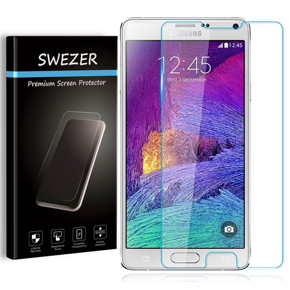 Samsung Galaxy Note 4 [SWEZER] Tempered Glass Screen Protector, Anti-Scratch, Anti-Bubble, Anti-Chip Edge
