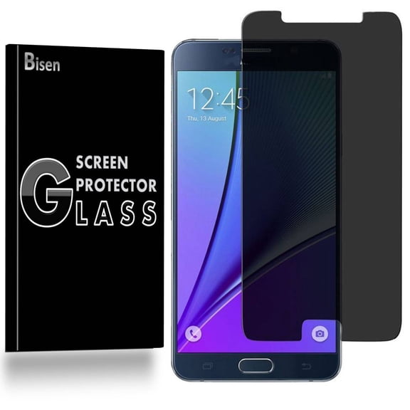 Samsung Galaxy Note 5 [2-Pack BISEN] Privacy Tempered Glass Screen Protector, Anti-Spy [Keep your screen secret]